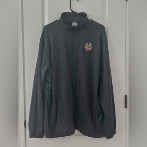 Nike Dark Gray and Green Athletic Jacket Dakota Fighting Sioux
